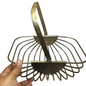 Vintage International Silver Co. Basket with Collapsible Handle